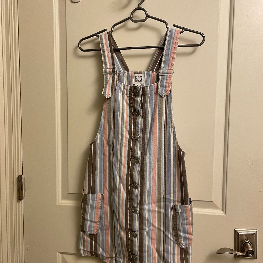 Colorful overall dress from Urban Outfitters, size S